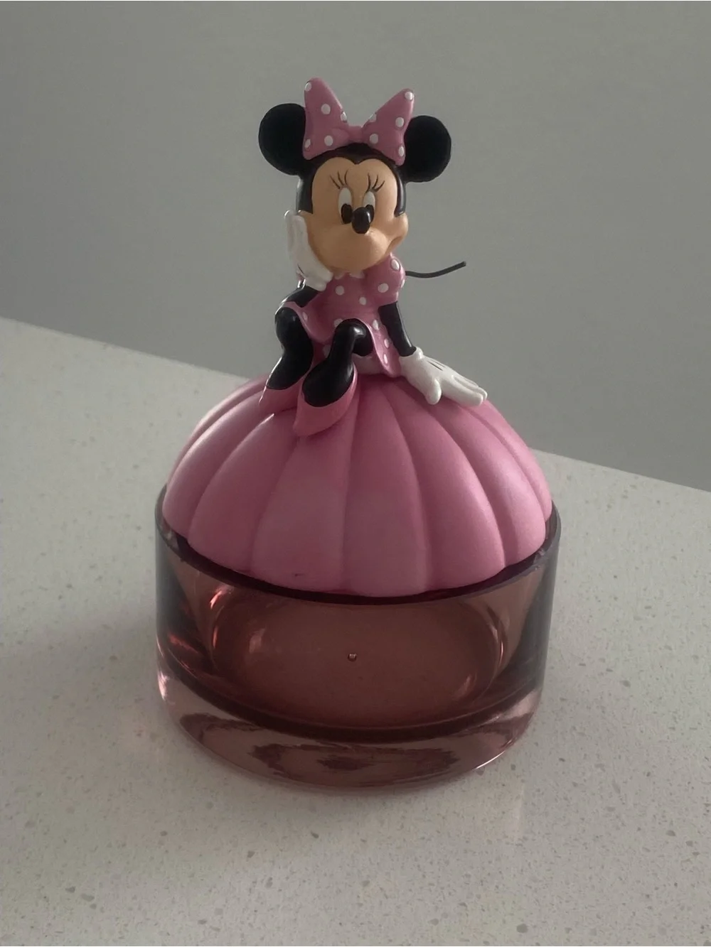 Disney wear Minnie Mouse Pink and Black Decorative Bath Jar